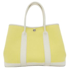 Hermès Hermes Garden Party Handbag White Other