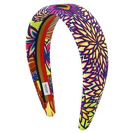 Diadema Hermès Gina de seda salvaje de Singapur multicolor Multicolor