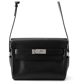 Hermès Hermes Kelly PM Black Evergrain Handbag Black