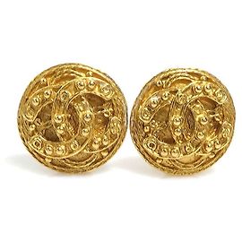 Orecchini a clip dorati Chanel D'oro