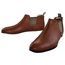 Stivali Chelsea Heschung in pelle cognac – Taglia 6.5 (adatta per 40.5/41) Cammello