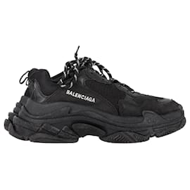 Baskets Balenciaga Triple S en polyester noir Noir