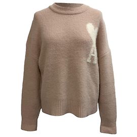 Pull Ami de Cœur Cloudy Ami de Paris en laine rose Marron Rose