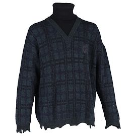 Balenciaga BB Laurel Rollkragenpullover aus mehrfarbiger Wolle Mehrfarben