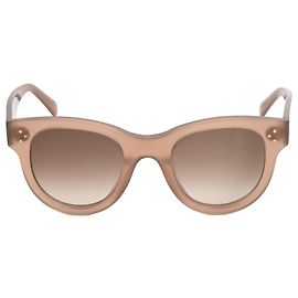 Céline Óculos de sol Celine Wayfarer degradê em acetato bege Bege