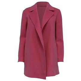 Theory Clairene Blazer in Pink Wool-Cashmere  Brown Pink