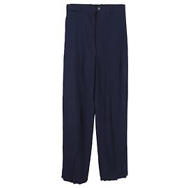 Pantaloni a gamba larga Balenciaga in lana blu navy Blu Blu navy