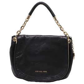 Borsa a tracolla Elyse di Michael Kors in pelle nera Nero