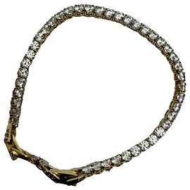 Pulseira de tênis Matrix Swarovski em metal dourado Dourado