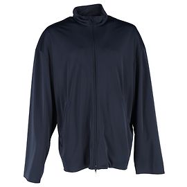 Balenciaga Zip-Up Jacket in Navy Blue Polyester  Blue Navy blue
