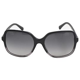 Chanel Gradient Oversized Sunglasses in Black Acetate Black