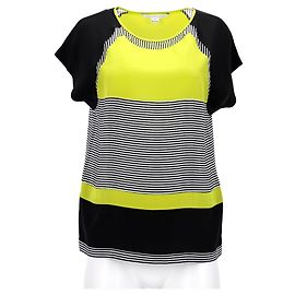 Blusa Striata in Seta Gialla e Nera di Diane Von Furstenberg Altro Stampa python