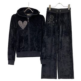 Autre Marque Completo in jersey di velluto Swarovski Philipp Plein Nero