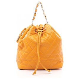Chanel Matelasse Calf Backpack Orange