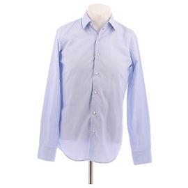 Autre Marque Blaue gestreifte Hemd Blau