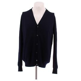 Prada Marinefarbener Wollcardigan Marineblau