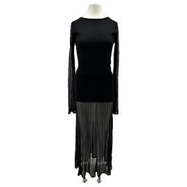 Autre Marque MALINA Black Maxi Dress Black