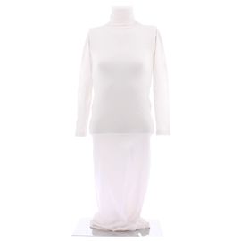 Alaïa Weißes Nylonkleid Weiß