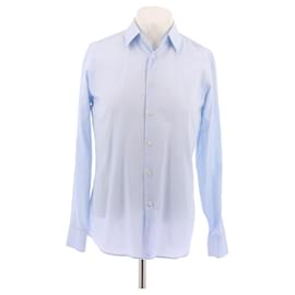 Camicia Prada in cotone blu Taglia 39 Blu