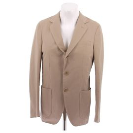 Loro Piana Blazer beige de algodón Beige