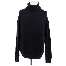Loro Piana Pull marine col roulé Bleu Marine