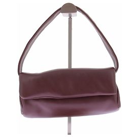 Autre Marque MABASH Burgundy Leather Handbag Dark red