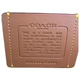 Coach Khaki Leather Backpack Khaki