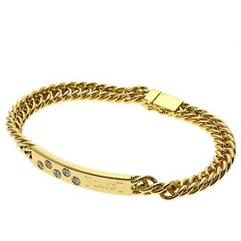 Piaget Logo Diamond Bracelet in 18K Yellow Gold Other