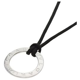 Bulgari Collar Logo Circle BVLGARI en oro blanco de 18K Otro