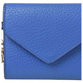 Christian Dior Tri-fold Mini Geldbörse Pink Blau