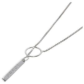 Collar Lariat Gucci en Oro Blanco de 18K Otro