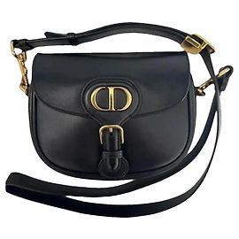 Bolsa Dior Bobby Medium em couro de bezerro box preto Preto