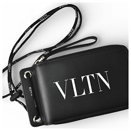 Valentino Bi-fold Leather Wallet Black