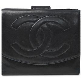 Chanel Bi-Fold Wallet Black
