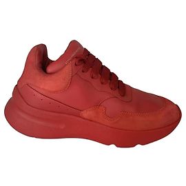 Alexander McQueen Sprint Runner Sneakers Rot Leder Rot
