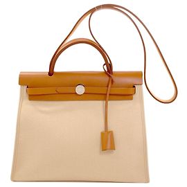 Hermès Hermes Herbag Zip 31 Handbag Beige