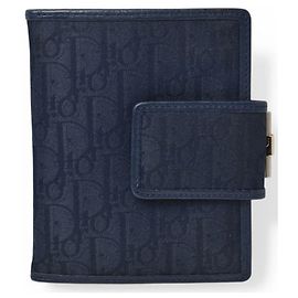 Christian Dior Trotter Navy Wallet Navy blue