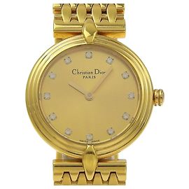 Reloj de pulsera para mujer chapado en oro Christian Dior Otro