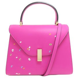 Bolsa Valextra Iside Flower 2 em 1 Rosa