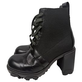 Rag & Bone Black Leather Ankle Boots Black