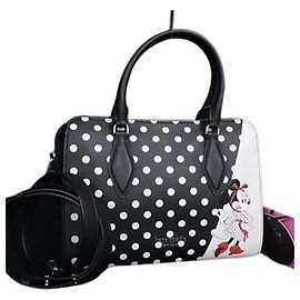 Sac à main Kate Spade x Disney Minnie Mouse Noir Blanc