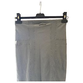 Jean Paul Gaultier Jupe crayon grise en maille Gris