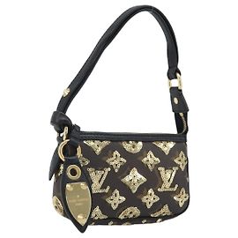 LOUIS VUITTON Eclipse Sequins Mini Pochette Accessoires M60125 LV Auth AMZ514SAV Monogram