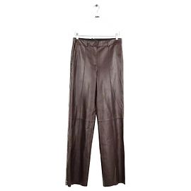 Helmut Lang Calças Marrons Marrom