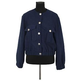 Maje Colete azul Azul