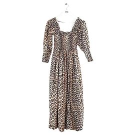 Ganni Vestido beige Beige