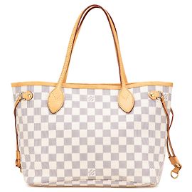 Louis Vuitton Damier Azur Neverfull PM Branco