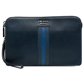 Prada Saffiano Pochette Black