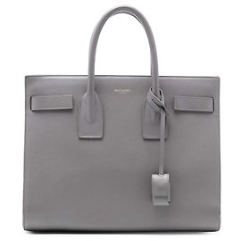 Sac De Jour Petit Cuir Saint Laurent Gris