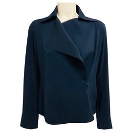 Akris Punto Navy Blue Scuba Jacket Navy blue